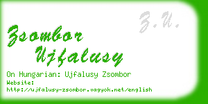 zsombor ujfalusy business card